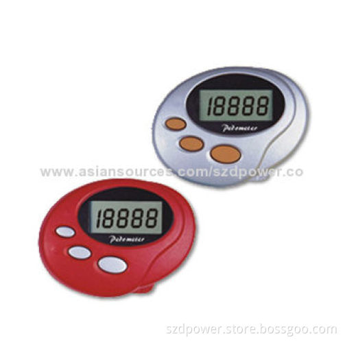 Multifunctional Pedometer with Clock and Calorie Meter, Product Sized 5.3 x 3.9 x 1.0cm